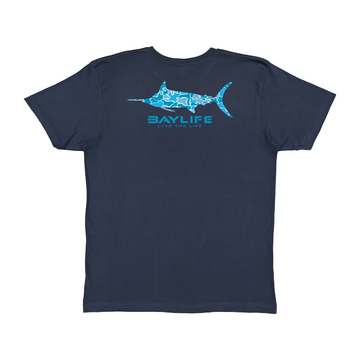 Baylife Blue Marlin Camo | Light Weight Premium Tee