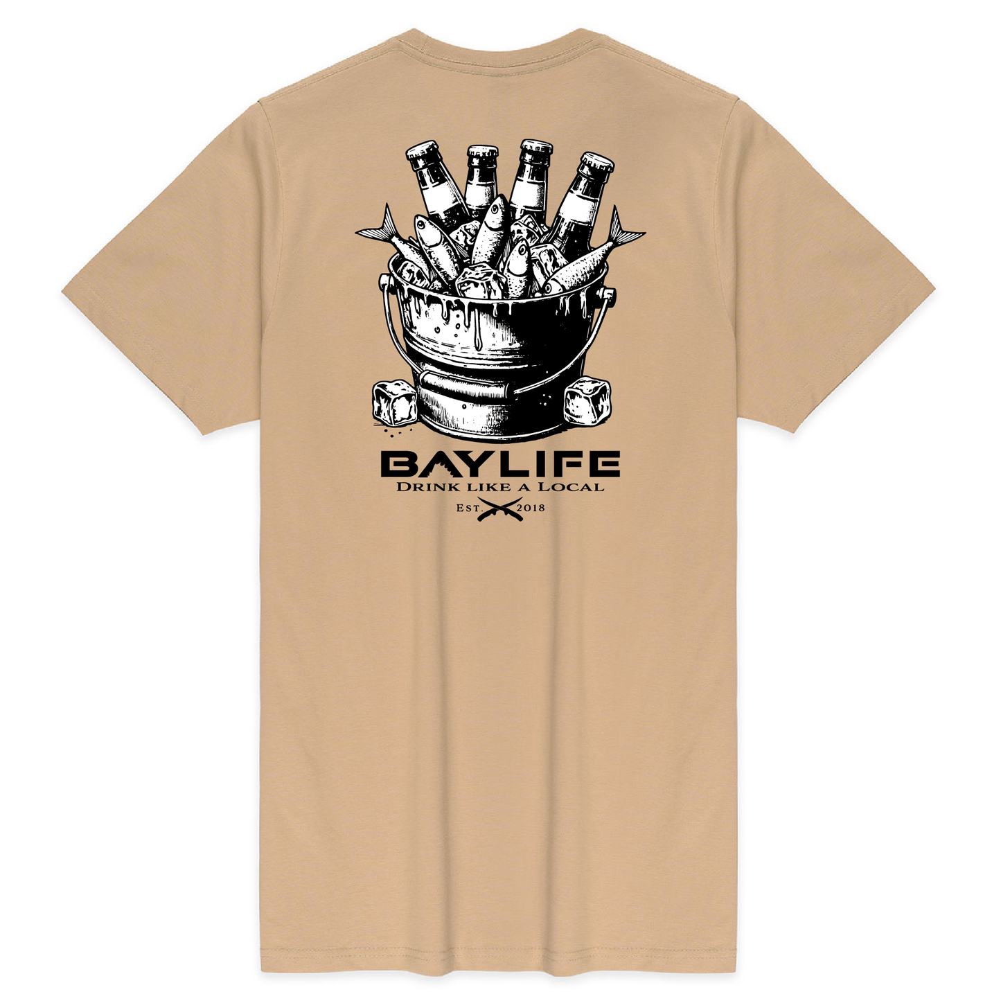 DRINK LIKE A LOCAL PREMIUM SHORT SLEEVE SHIRT | SAND