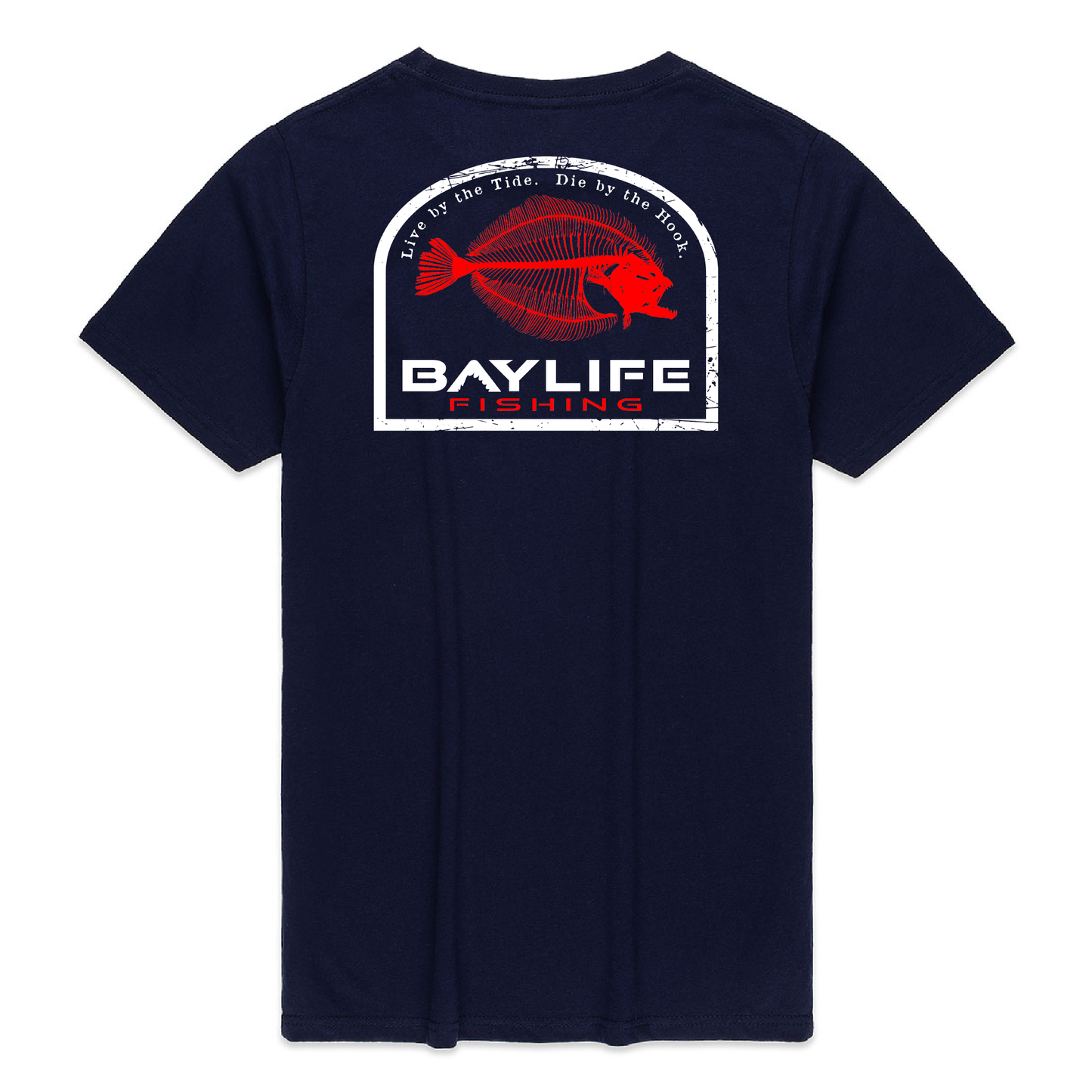 BOTTOM REAPER FLOUNDER PREMIUM SHORT SLEEVE SHIRT | NAVY