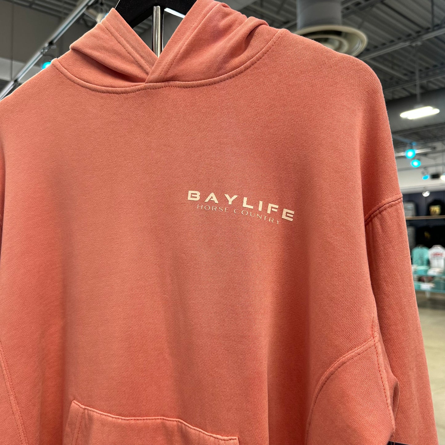LIVE LIFE UNTAMED HORSE COUNTRY SERIES PREMIUM FLEECE HOODIE | SUNSET PINK