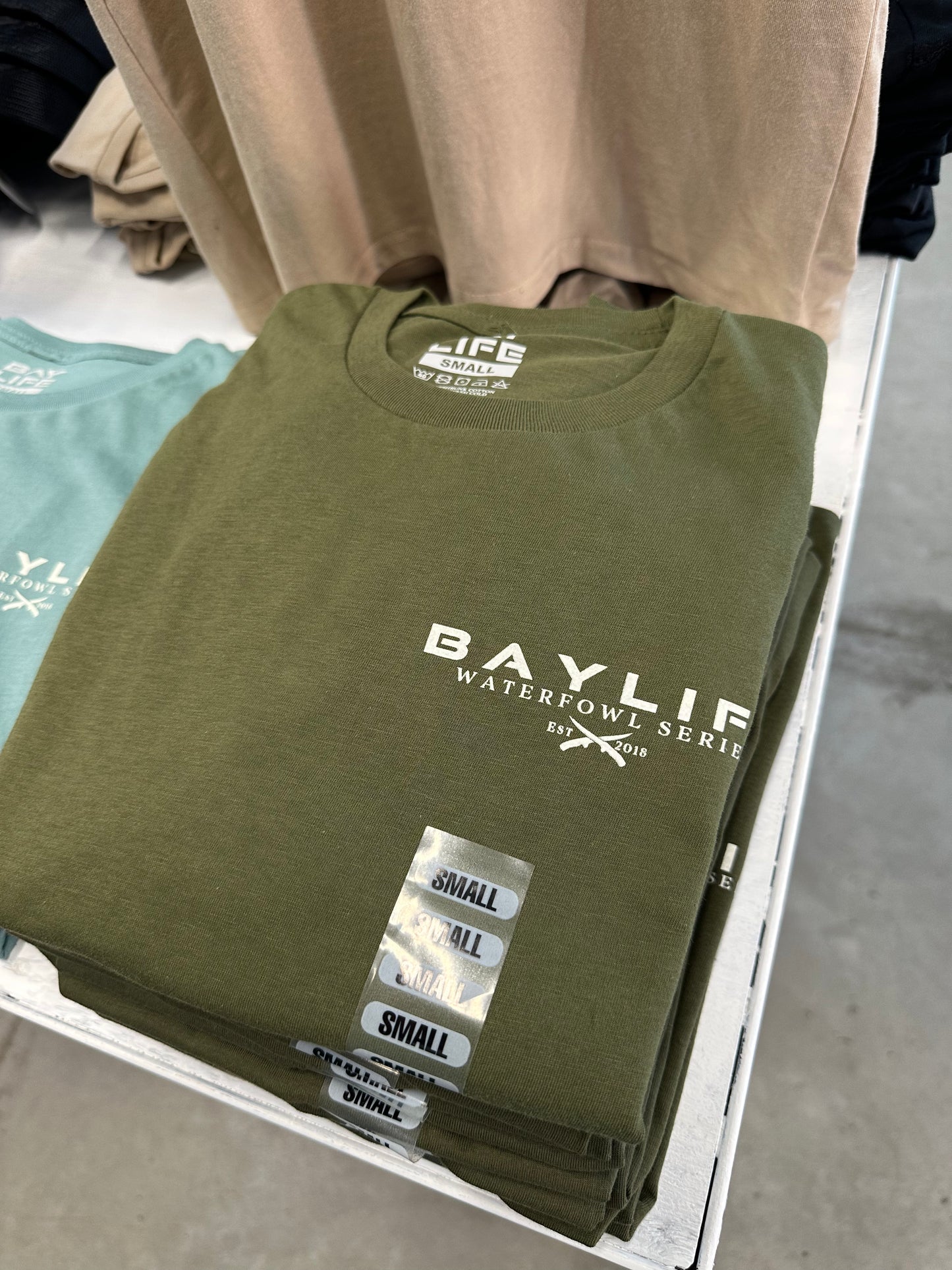 KEEP THE DOGS AT BAY WATERFOWL SERIES PREMIUM SHORT SLEEVE SHIRT | OLIVE