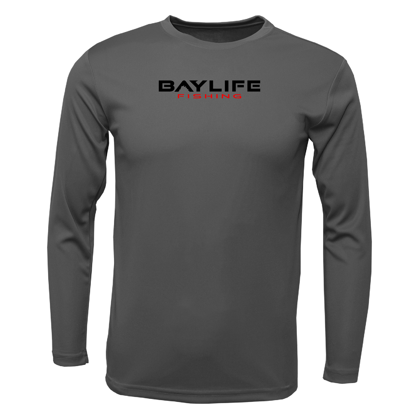 LIL' AMPS BENT RODS ROCKFISH TOURNAMENT PERFORMANCE LONG SLEEVE FISHING SHIRT | CHARCOAL