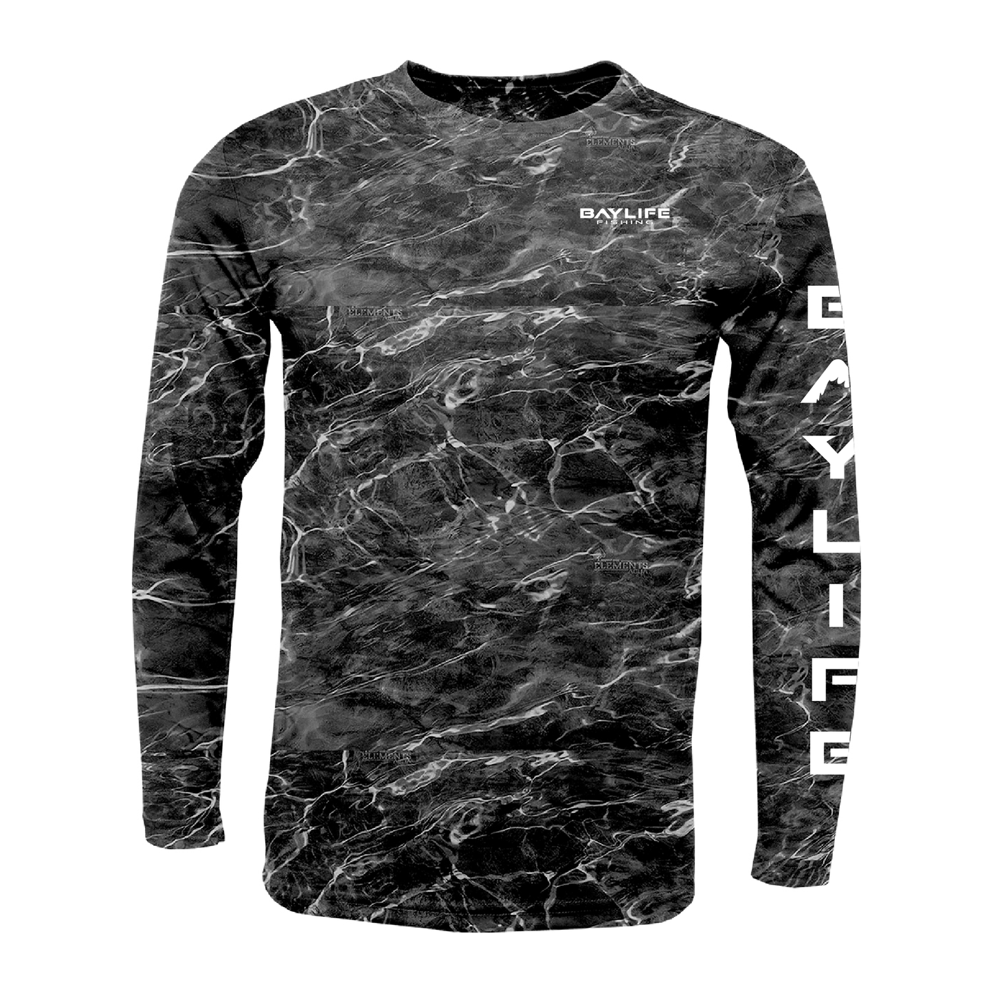 MARYLAND FLAG ROCKFISH PERFORMANCE FISHING LONG SLEEVE SHIRT | BLACKTIP CAMO