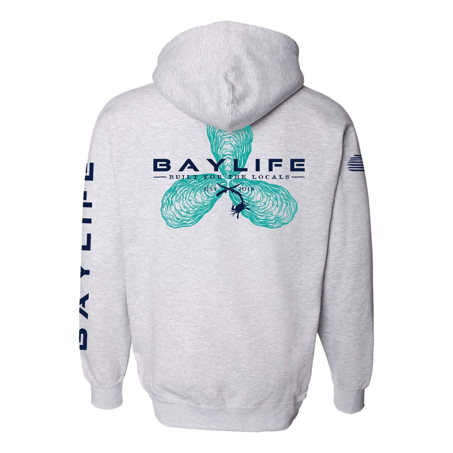 The Choptank | Premium Heavyweight Hoodie | Heather Grey