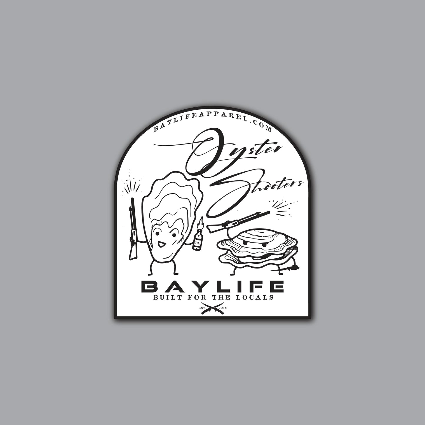 All-Weather Vinyl Sticker | Oyster Shooters