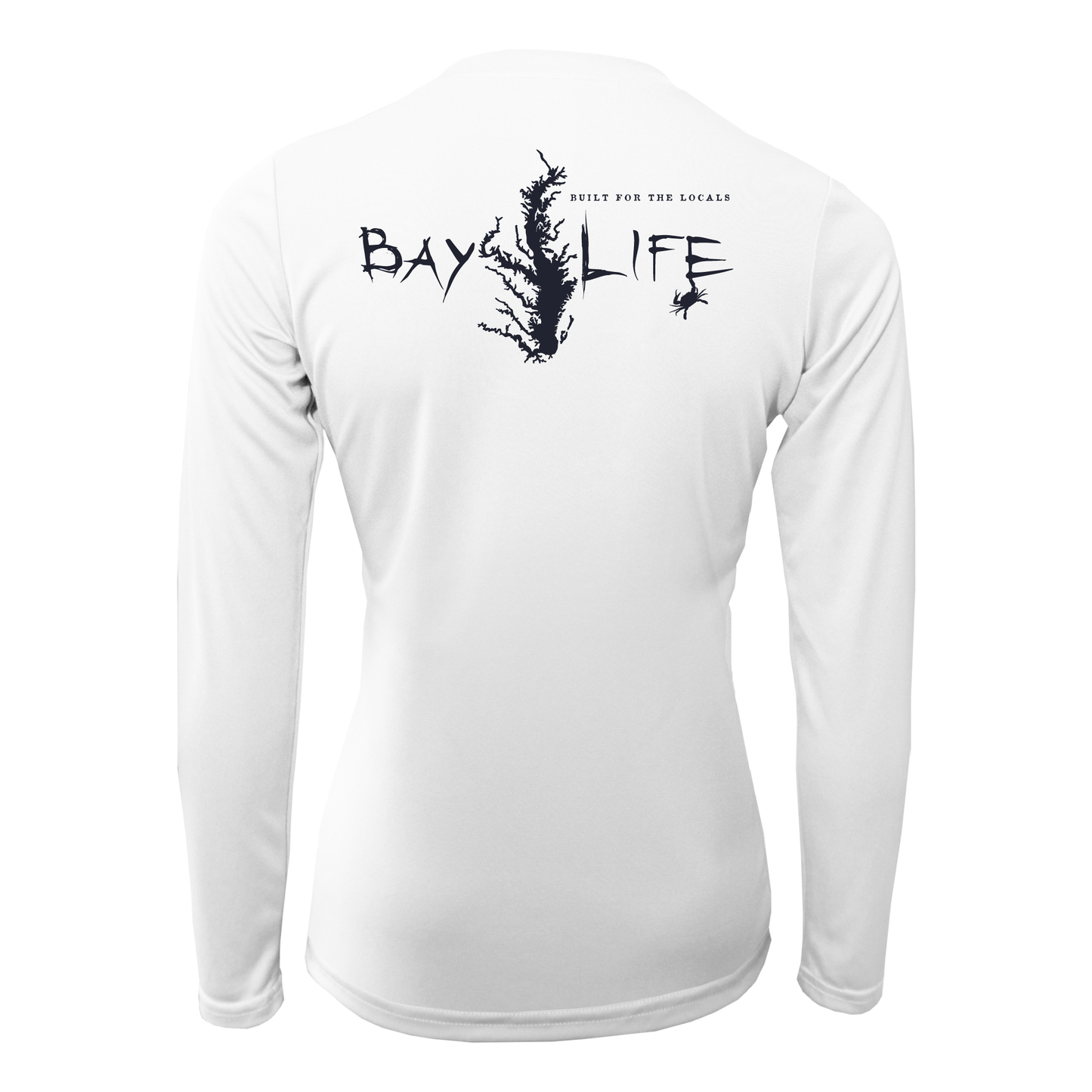THE CHESAPEAKE LADIES PERFORMANCE FISHING LONG SLEEVE SHIRT | WHITE