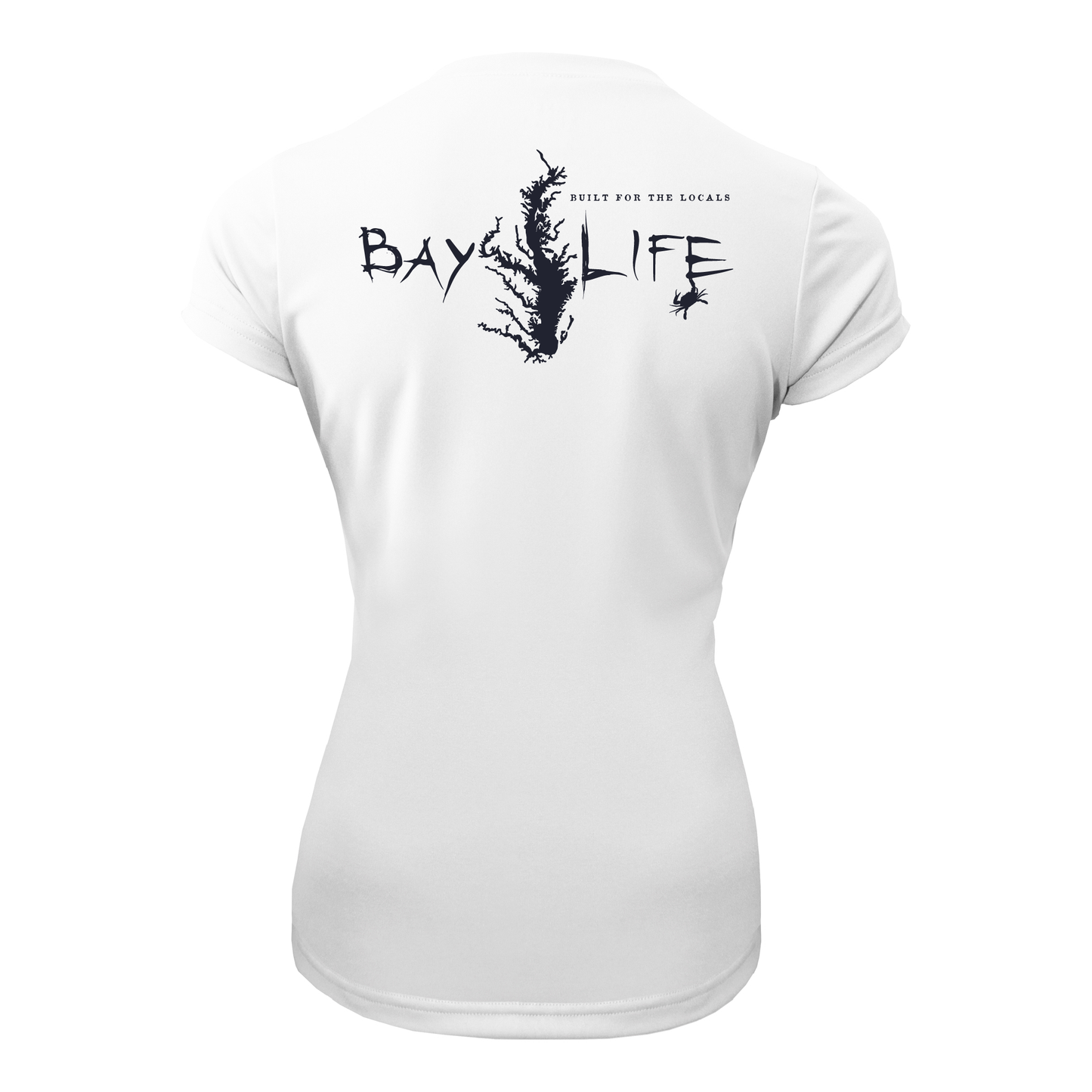 THE CHESAPEAKE LADIES PERFORMANCE FISHING SHORT SLEEVE SHIRT | WHITE