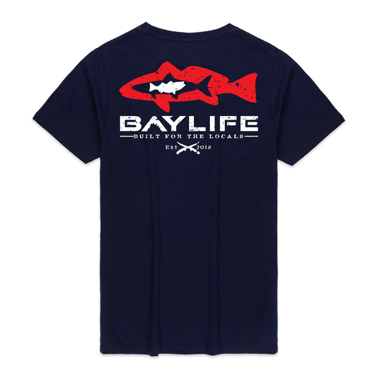 THREE FISH MAFIA PREMIUM SHORT SLEEVE SHIRT | NAVY