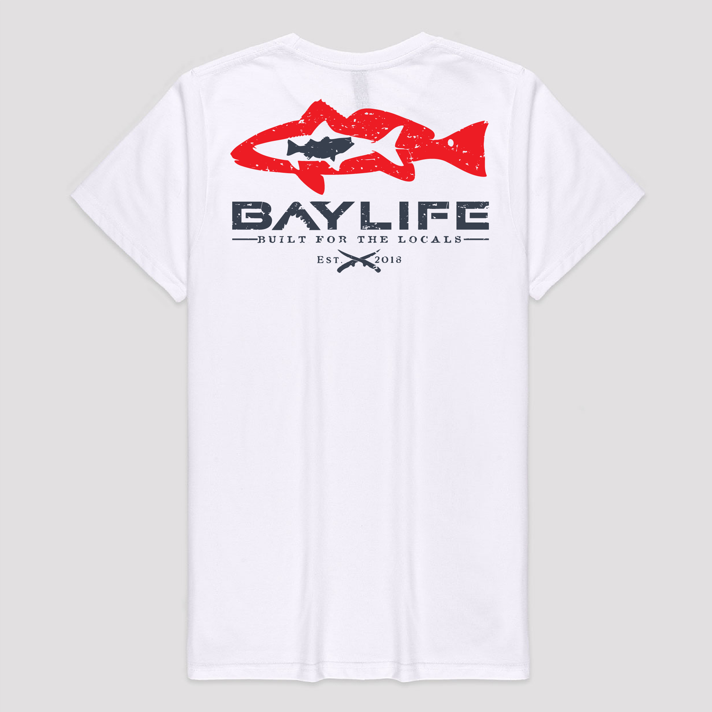 THREE FISH MAFIA PREMIUM SHORT SLEEVE SHIRT | WHITE