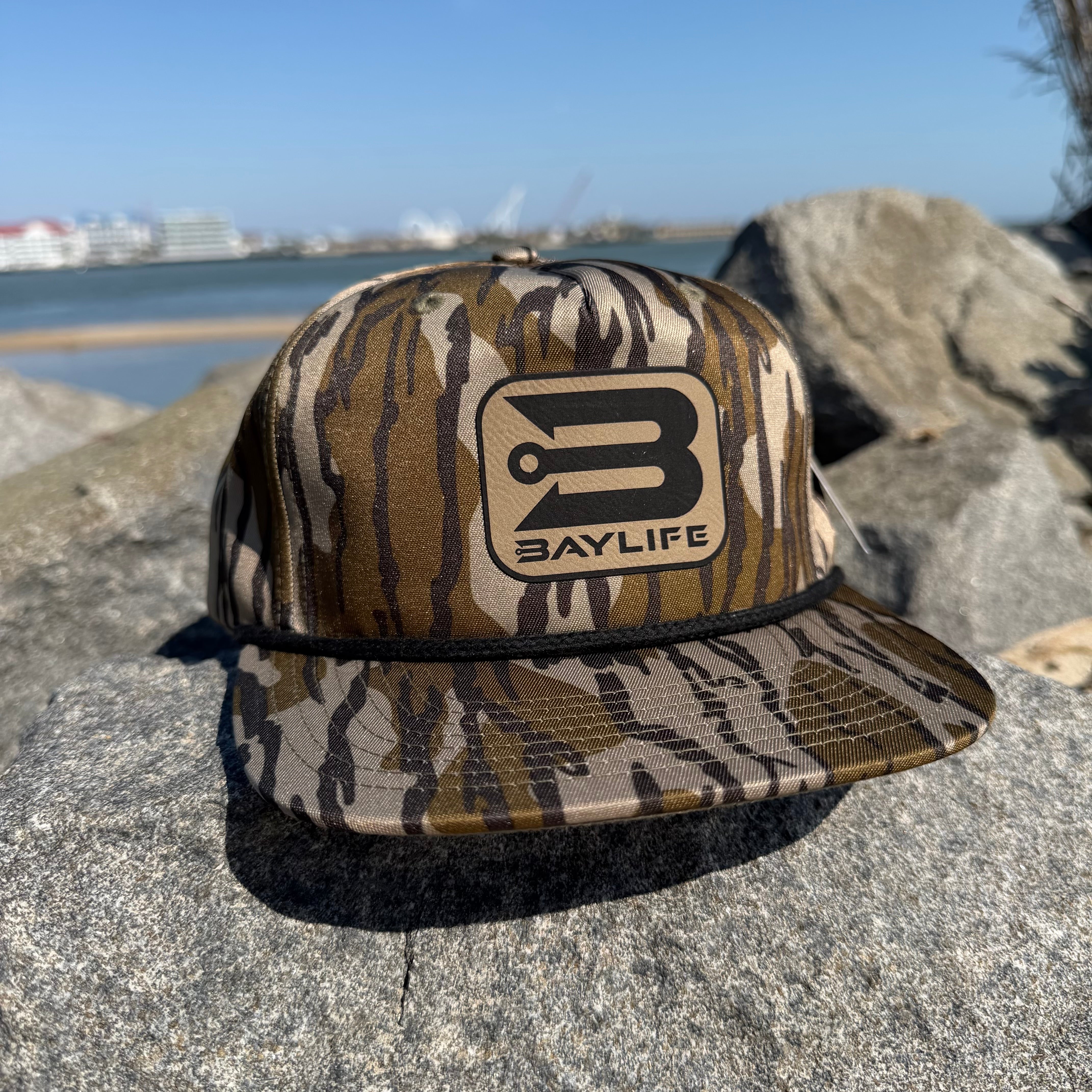 GRAMPS ANCHORHOOK HAT | BOTTOMLANDS CAMO/BLACK ROPE