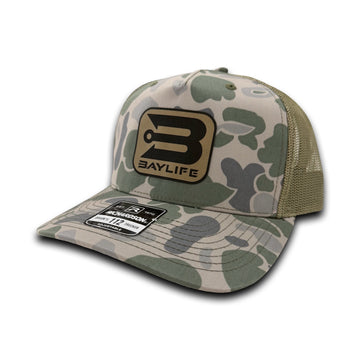 BAYLIFE “B” HAT | MARSH DUCK CAMO