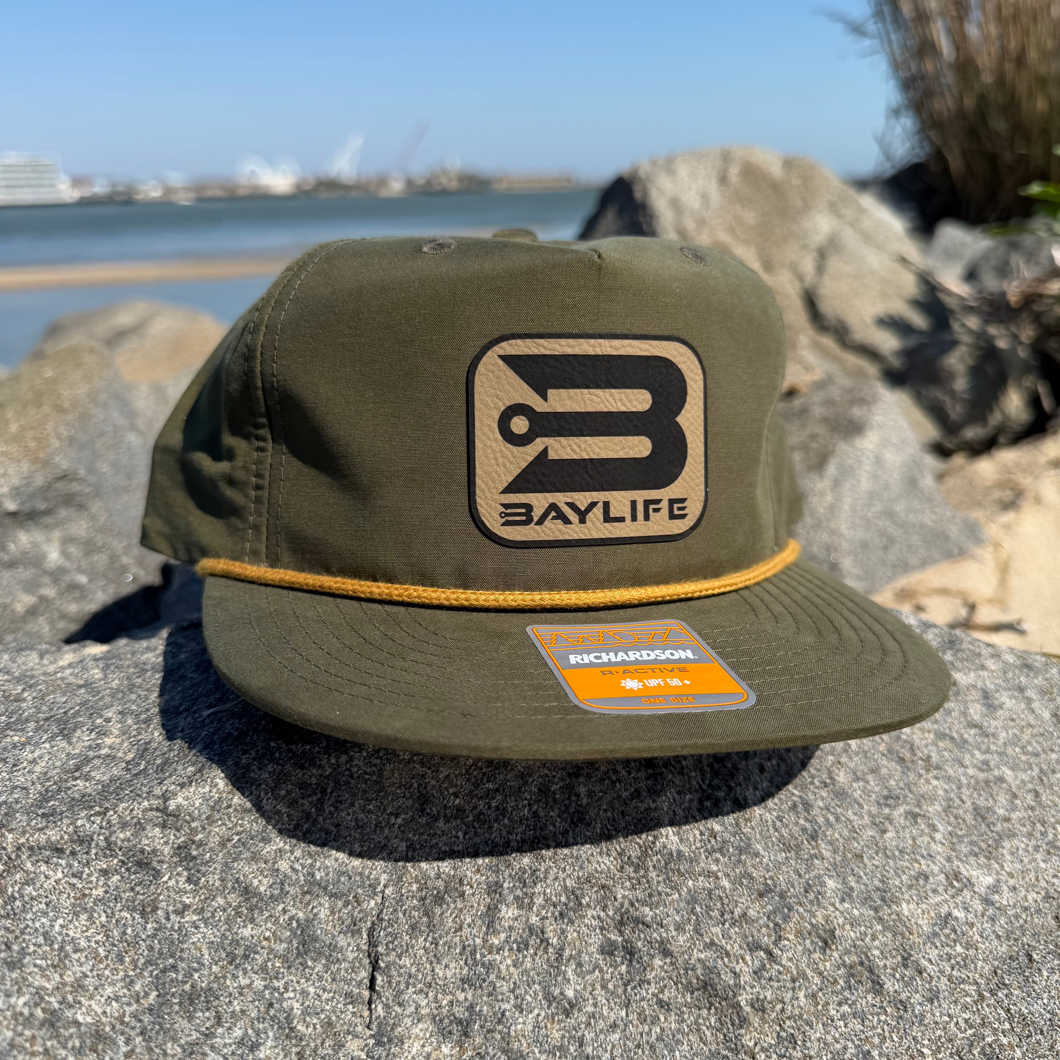 GRAMPS ANCHORHOOK HAT | ARMY/YELLOW ROPE