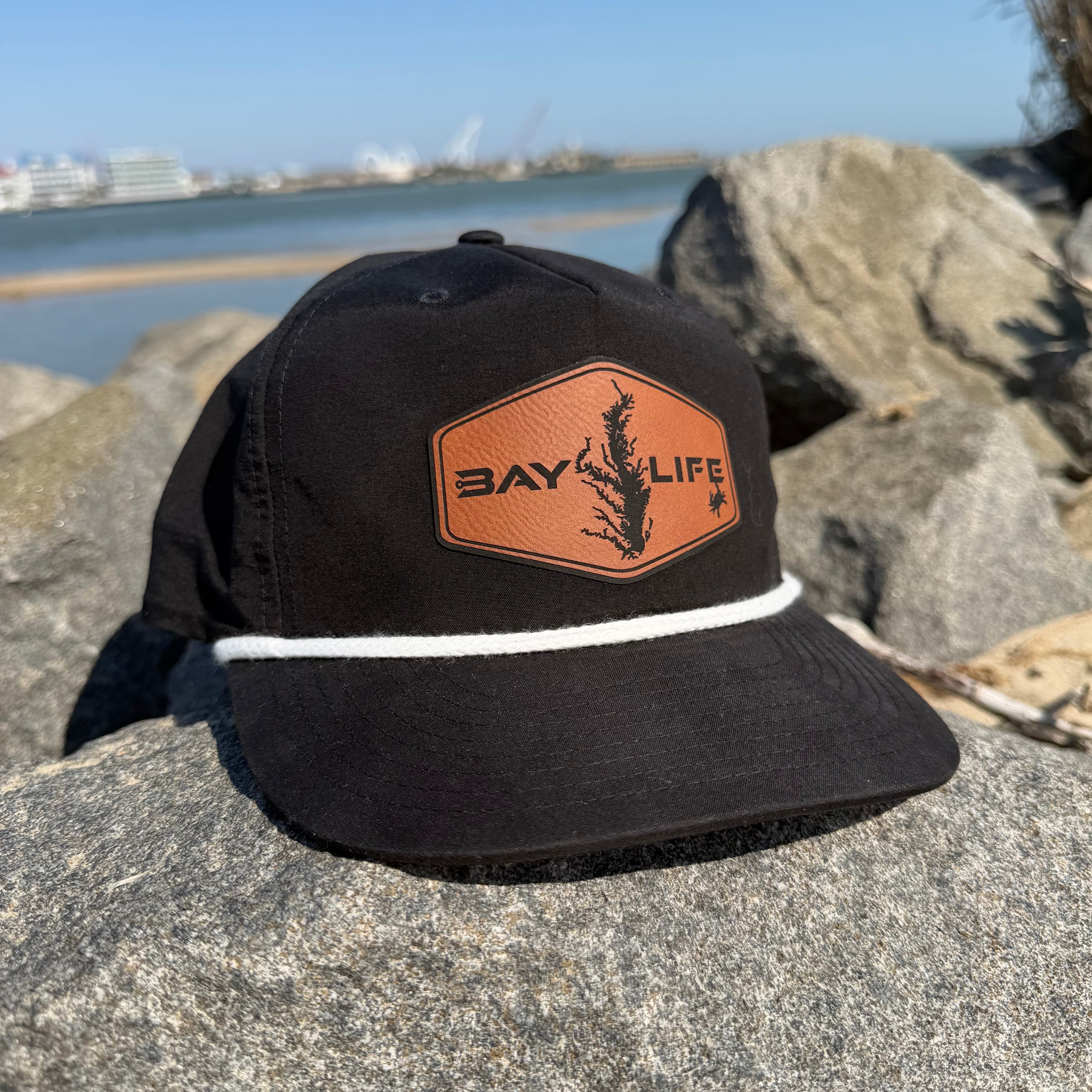 GRAMPS CHESAPEAKE HAT | BLACK/WHITE ROPE
