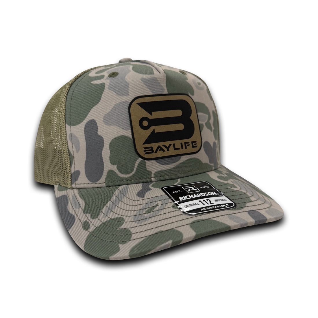 BAYLIFE “B” HAT | MARSH DUCK CAMO