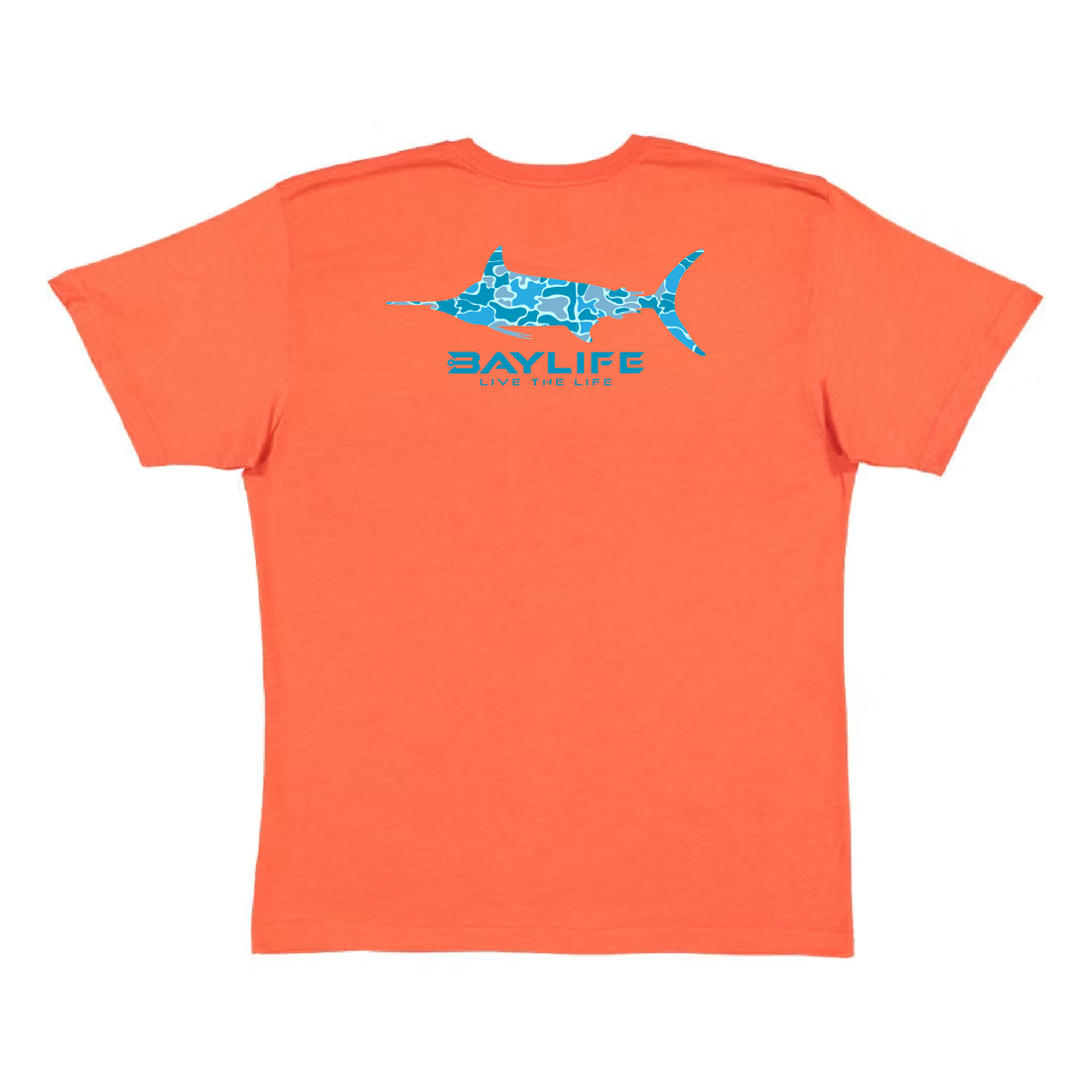 Baylife Blue Marlin Camo | Light Weight Premium Tee