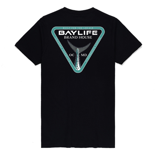 OC BRAND HOUSE FISH TAIL PREMIUM SHORT SLEEVE SHIRT | BLACK