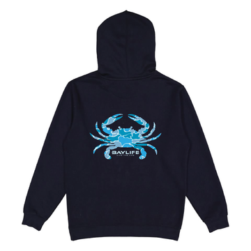 BLUE CRAB CAMO PREMIUM FLEECE HOODIE