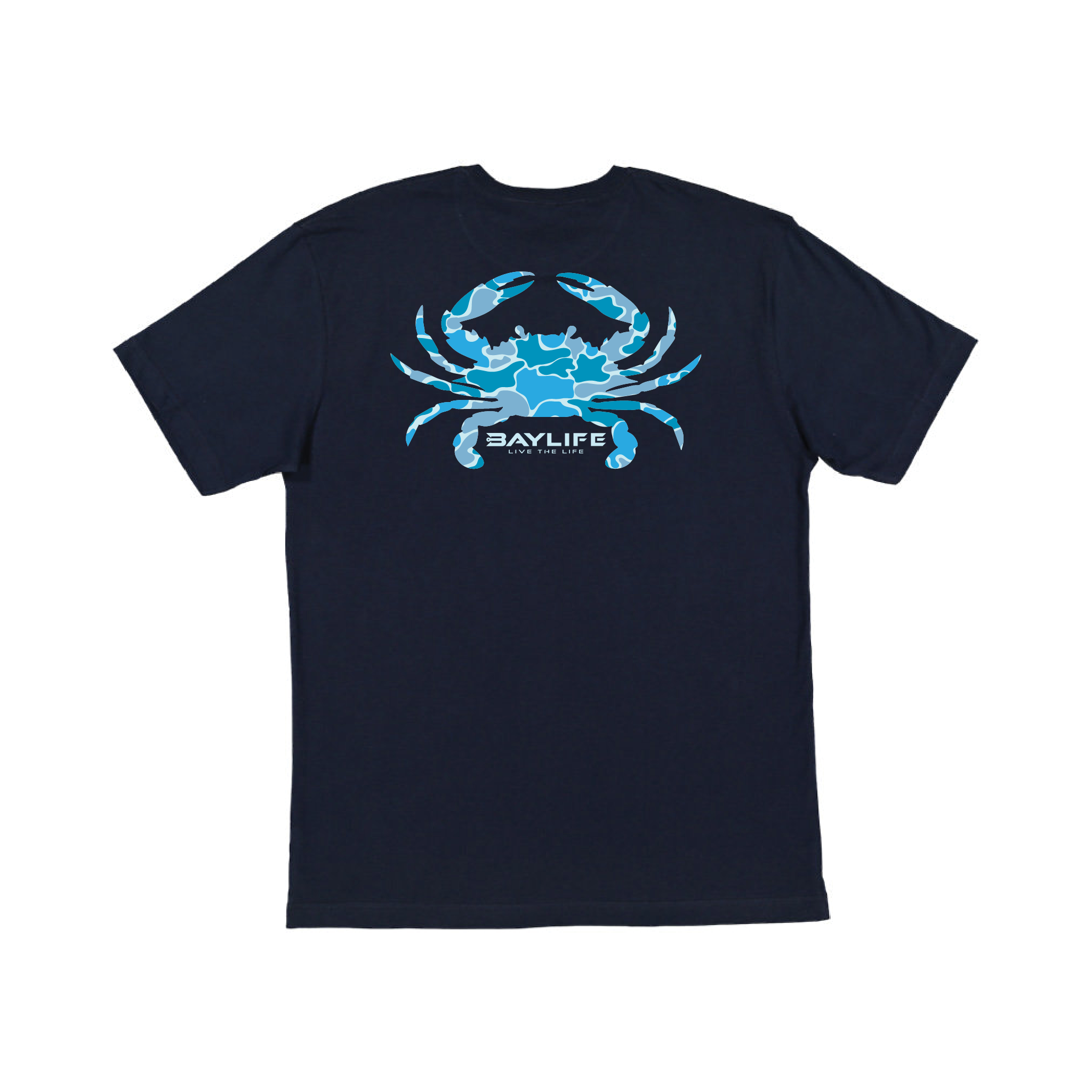 BLUE CRAB CAMO PREMIUM SHORT SLEEVE SHIRT