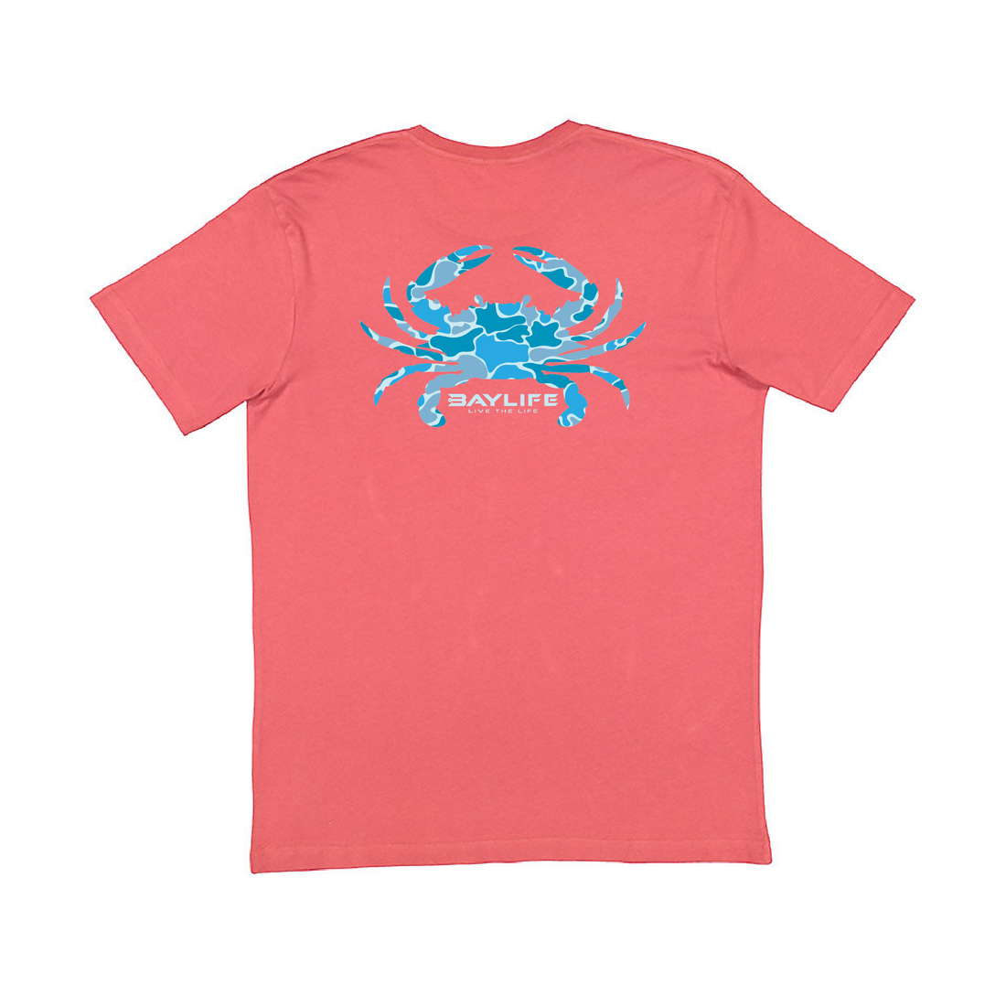 BLUE CRAB CAMO PREMIUM SHORT SLEEVE SHIRT