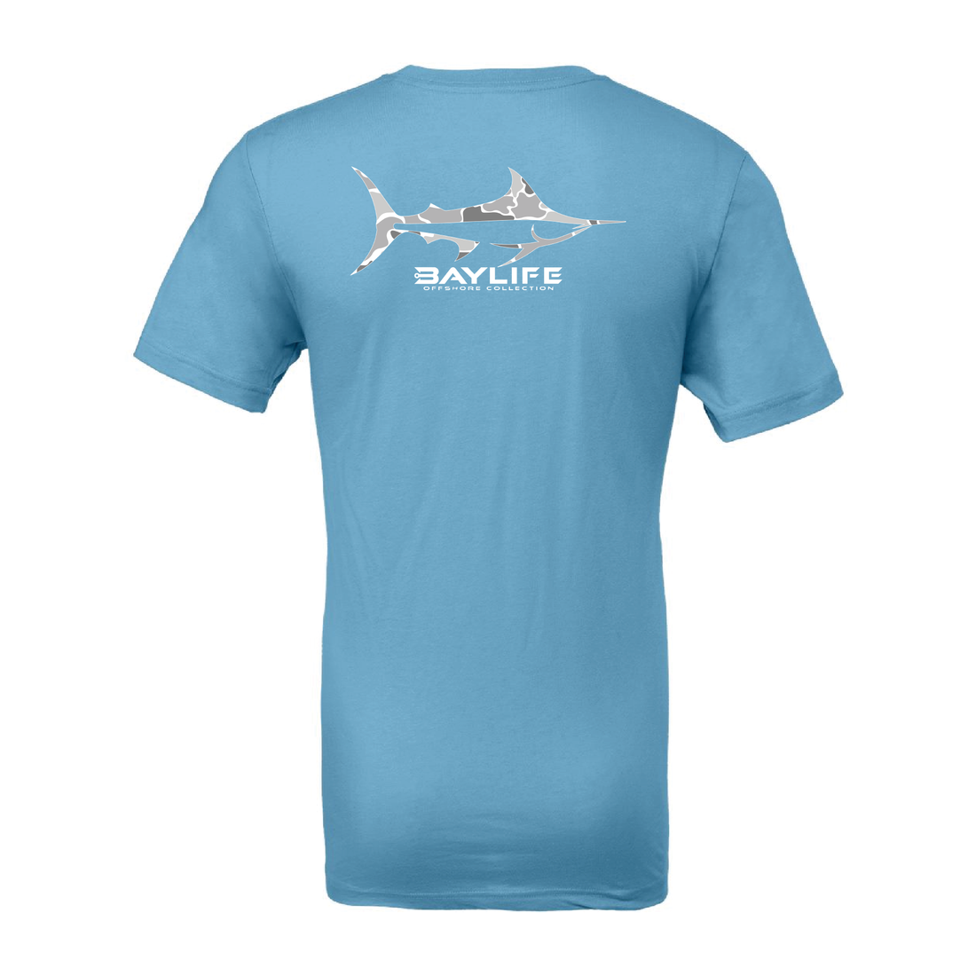 WHITE CAMO MARLIN SIGNATURE TEE