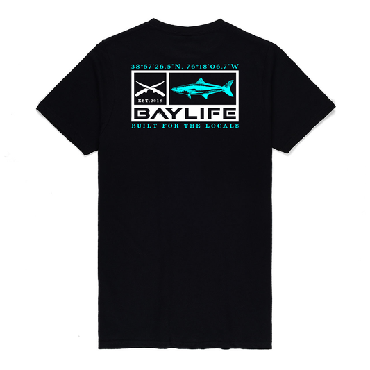 KIPTOPEKE COBIA PREMIUM SHORT SLEEVE SHIRT | BLACK