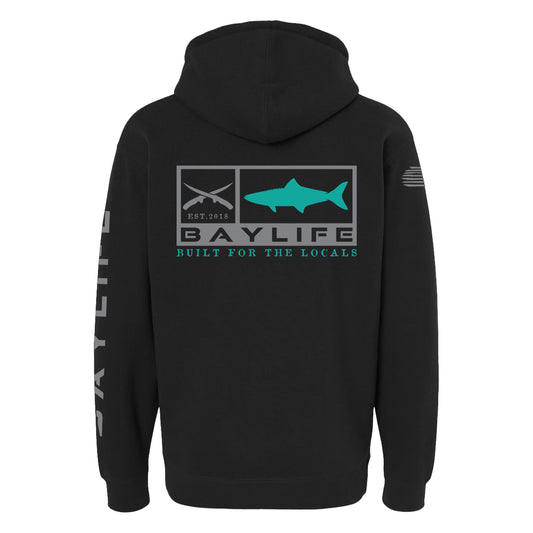 Cobia Locals | Premium Heavyweight Hoodie | Black