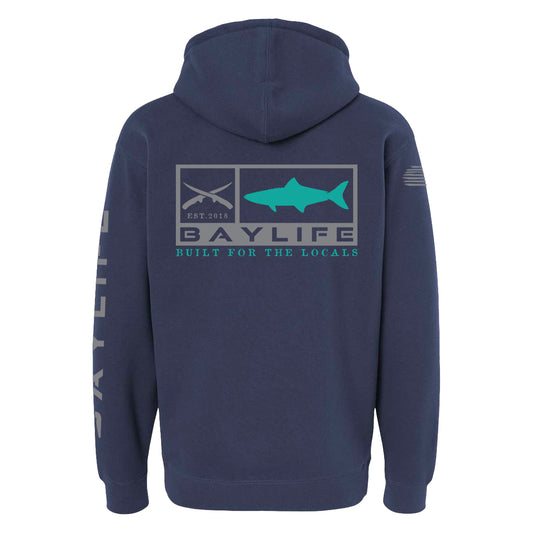 Cobia Locals | Premium Heavyweight Hoodie | Navy