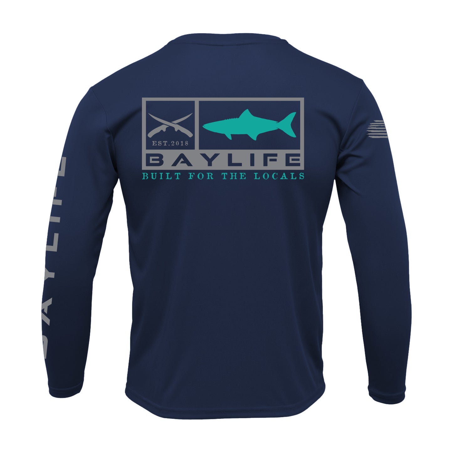 Cobia Locals | Performance Long Sleeve | Navy