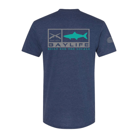 Cobia Locals | Ultra Soft Short Sleeve | Navy Mist