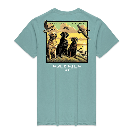 KEEP THE DOGS AT BAY WATERFOWL SERIES PREMIUM SHORT SLEEVE SHIRT | SAGE