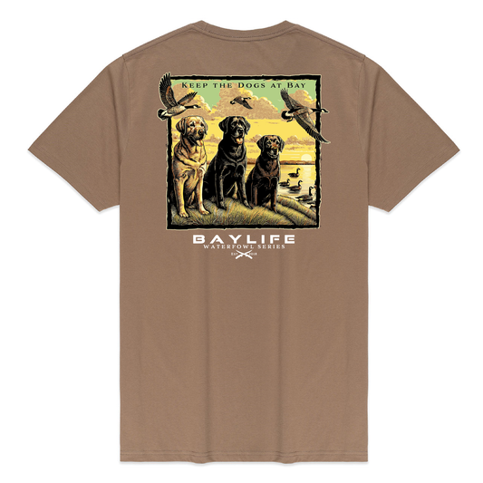 KEEP THE DOGS AT BAY WATERFOWL SERIES PREMIUM SHORT SLEEVE SHIRT | SAND