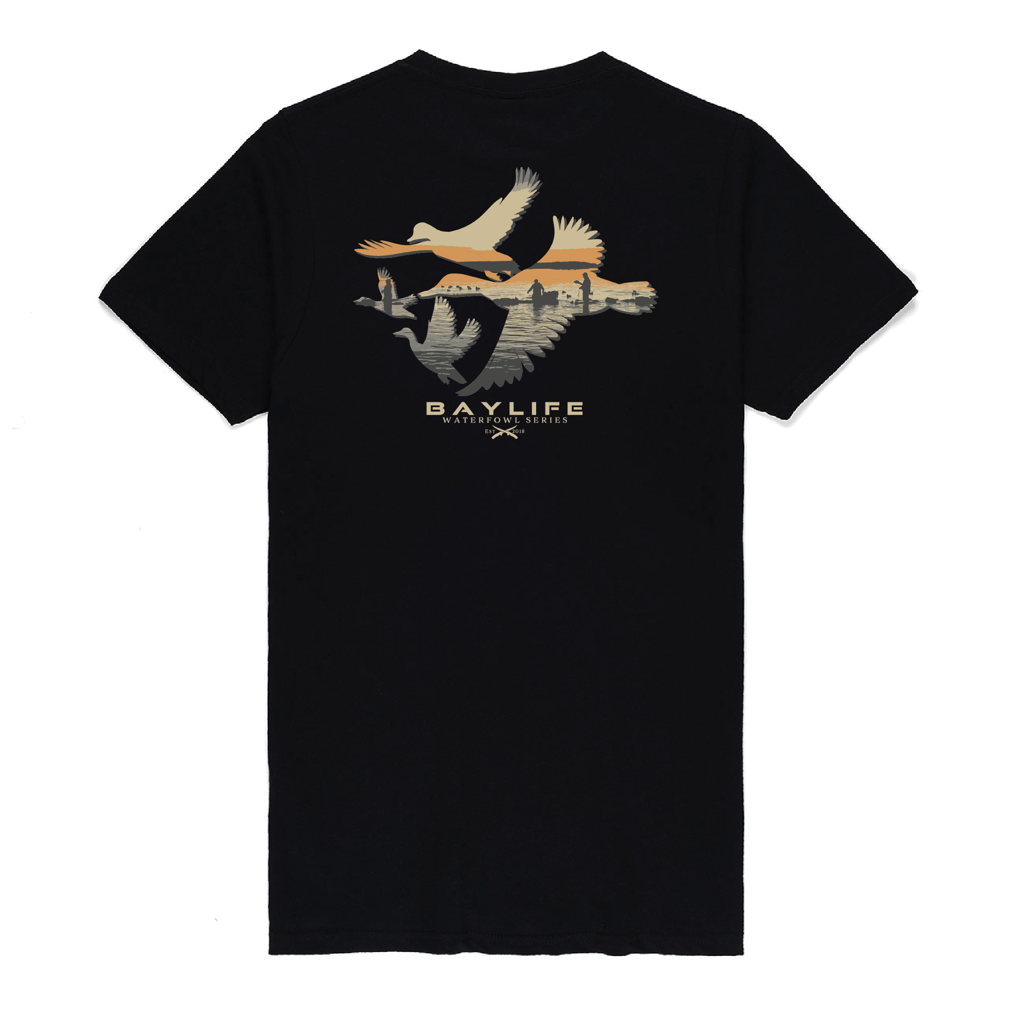 DUCKS TIL DUSK WATERFOWL SERIES PREMIUM SHORT SLEEVE SHIRT