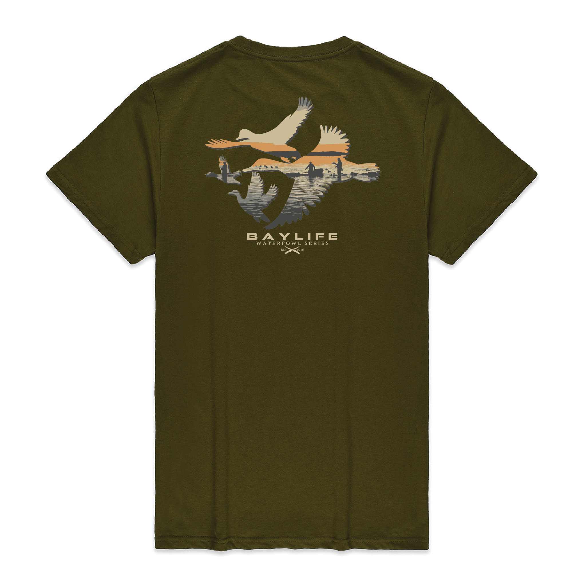 DUCKS TIL DUSK WATERFOWL SERIES PREMIUM SHORT SLEEVE SHIRT