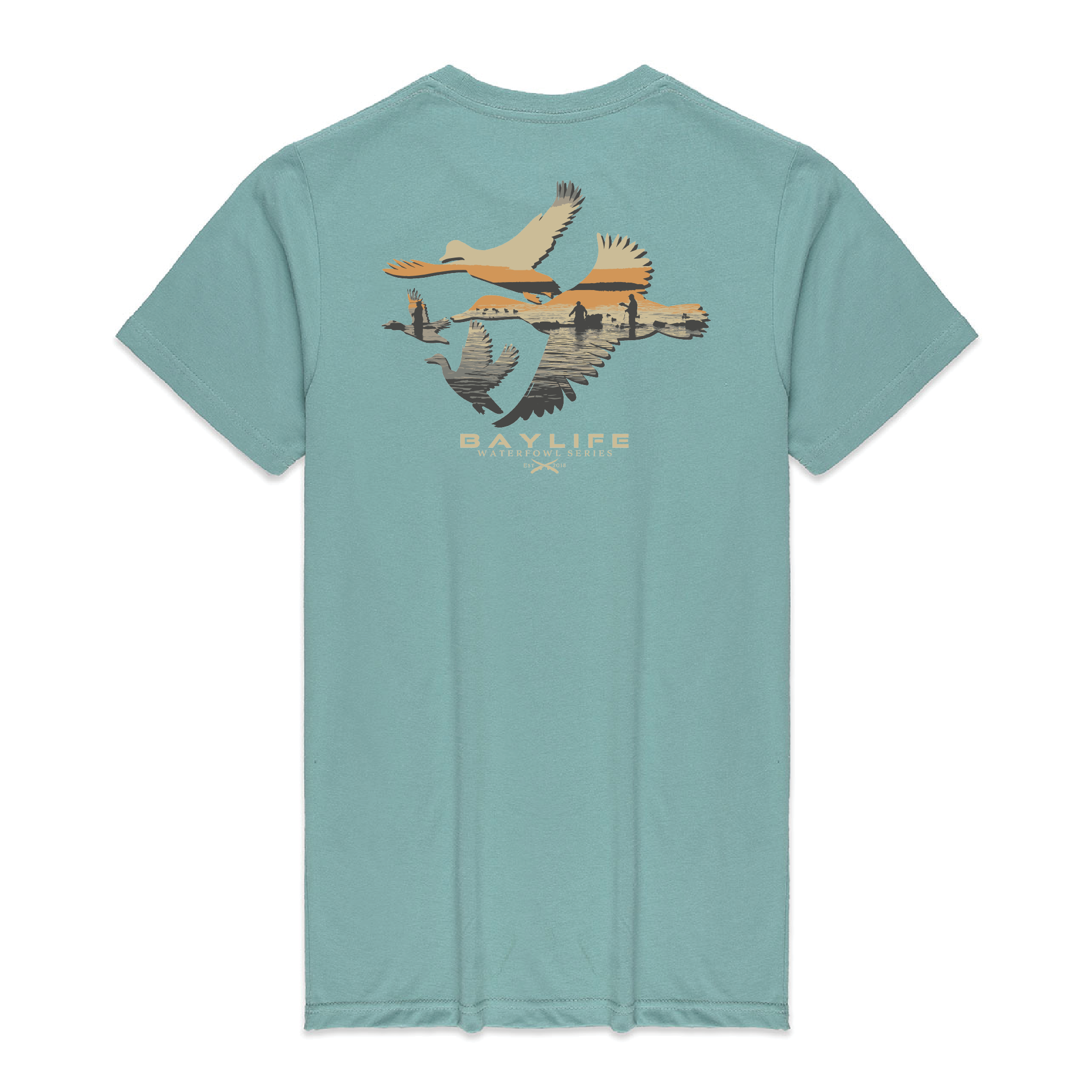DUCKS TIL DUSK WATERFOWL SERIES PREMIUM SHORT SLEEVE SHIRT