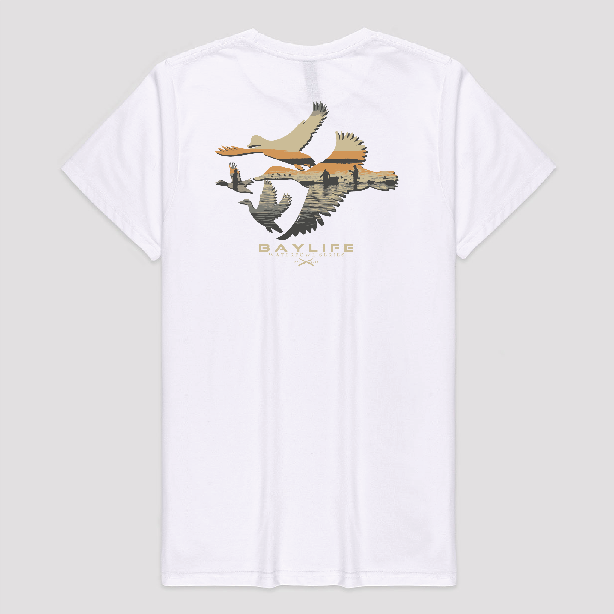 DUCKS TIL DUSK WATERFOWL SERIES PREMIUM SHORT SLEEVE SHIRT