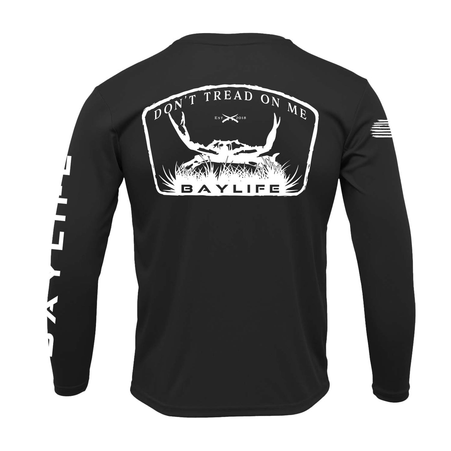 Gadsden Crab | UPF 50+ Performance Fishing Shirt | Black