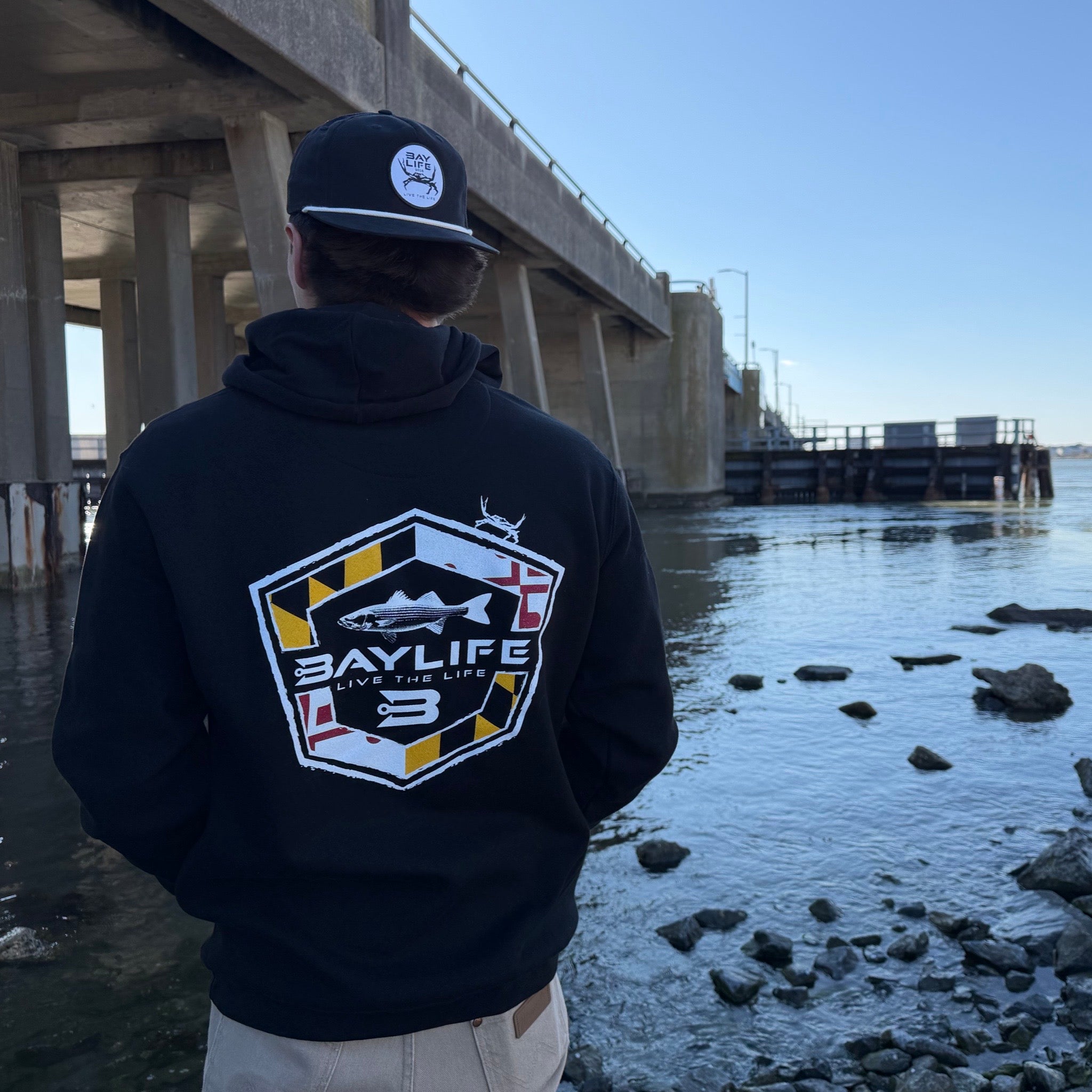MARYLAND ROCKFISH PREMIUM FLEECE HOODIE