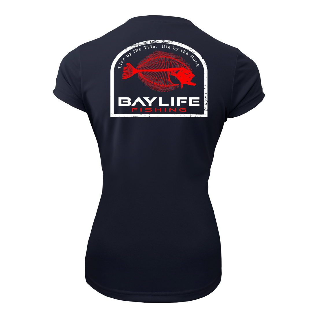 BOTTOM REAPER FLOUNDER LADIES PERFORMANCE FISHING SHORT SLEEVE SHIRT