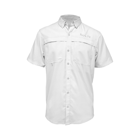 Ultimate Angler | Short Sleeve Button Up | White