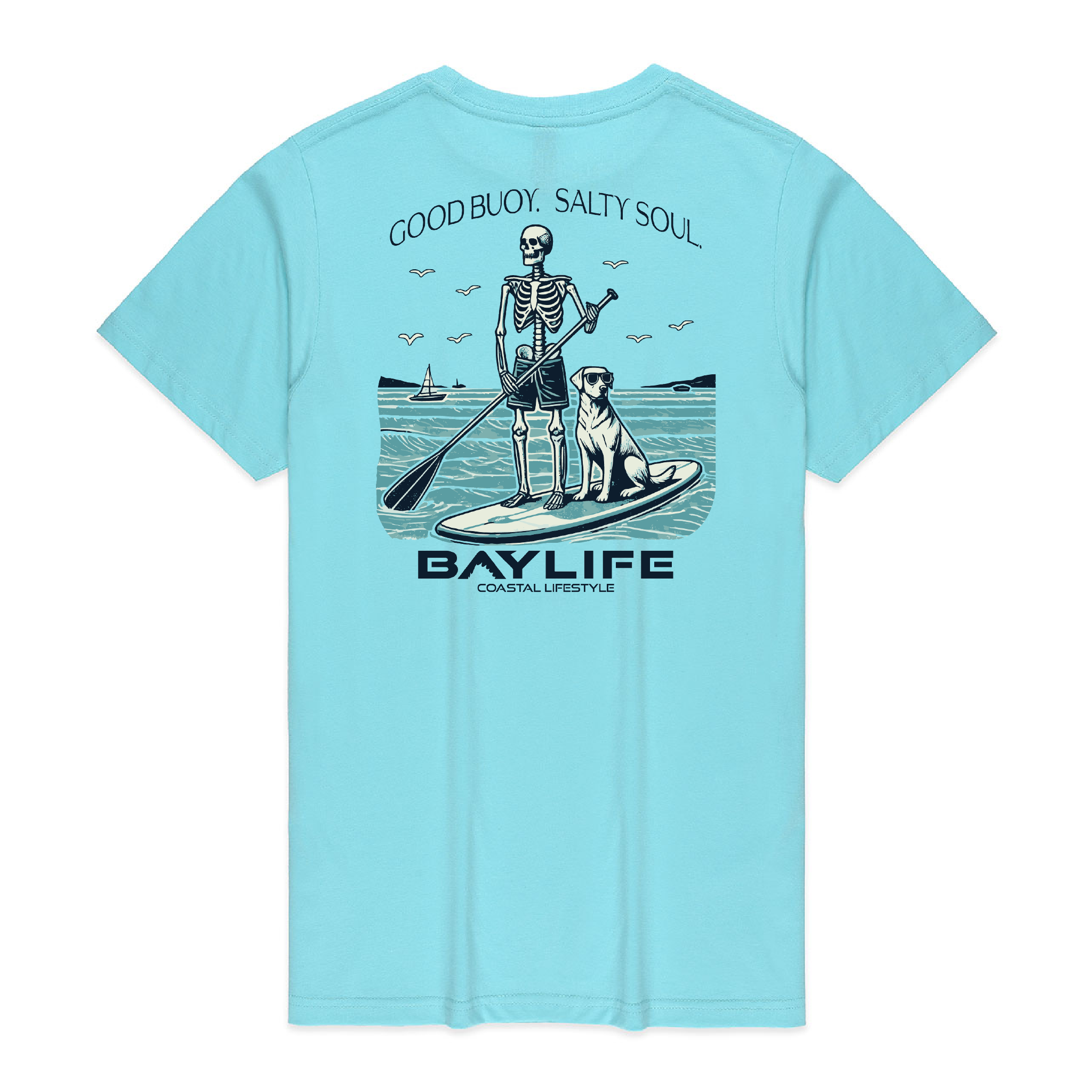 GOOD BUOY. SALTY SOUL. PREMIUM SHORT SLEEVE SHIRT