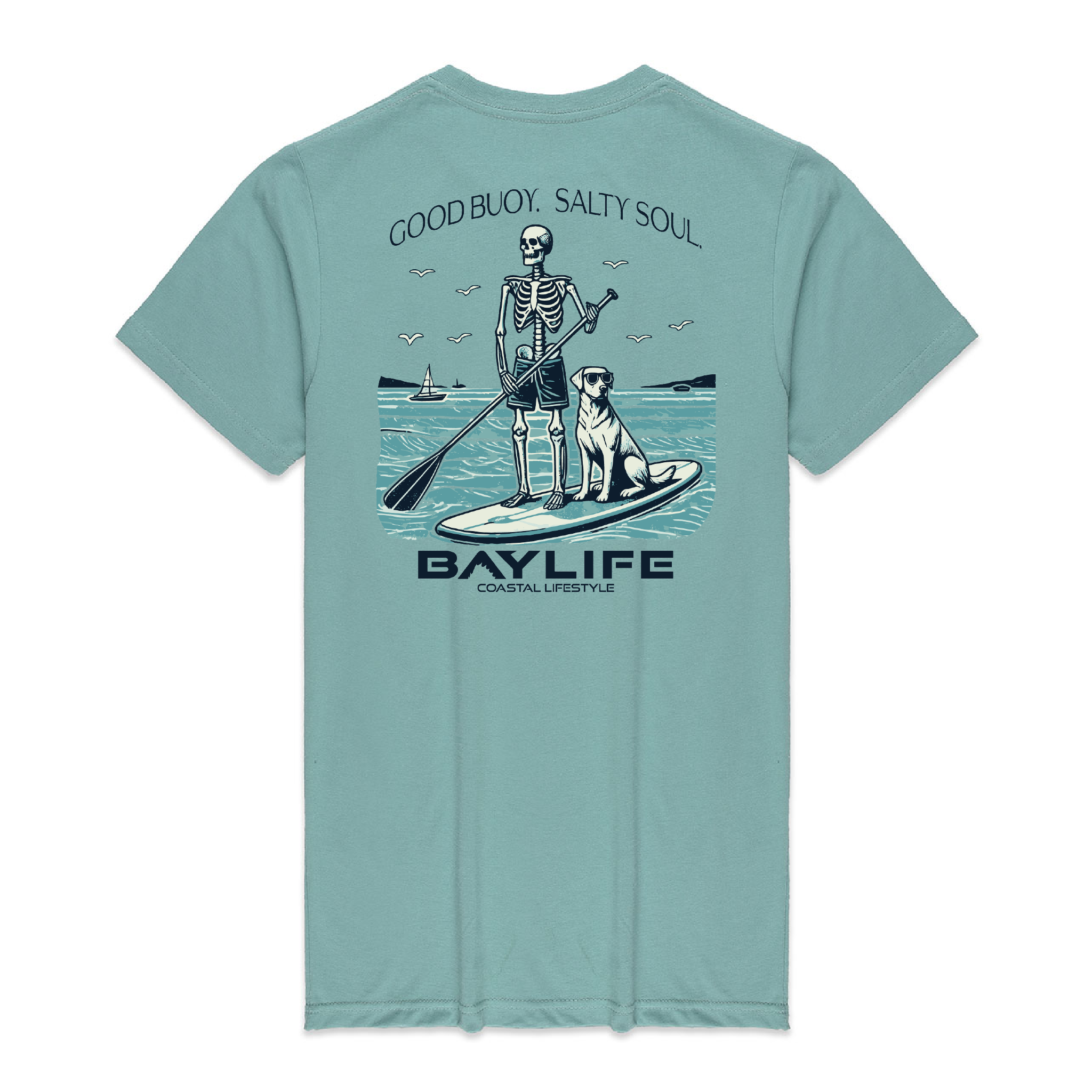 GOOD BUOY. SALTY SOUL. PREMIUM SHORT SLEEVE SHIRT