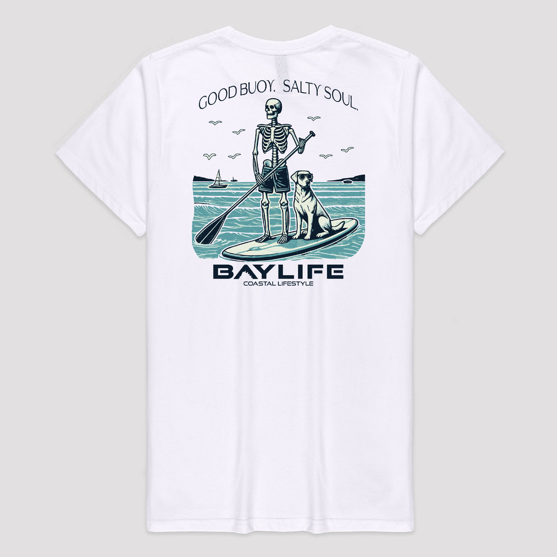 GOOD BUOY. SALTY SOUL. PREMIUM SHORT SLEEVE SHIRT