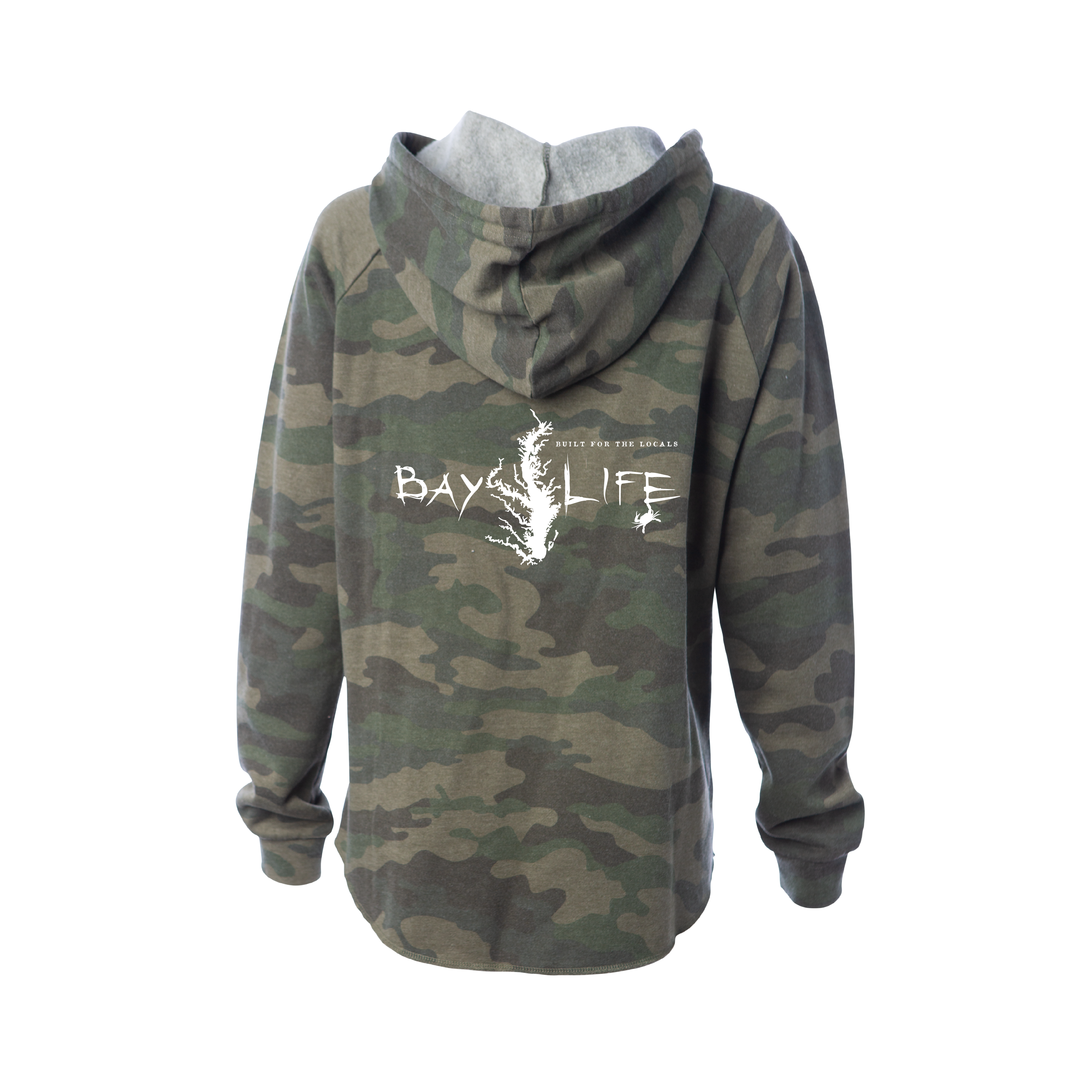 BAY WASHED LADIES PREMIUM FLEECE HOODIE