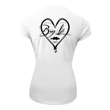 HOOK & HEART LADIES PERFORMANCE FISHING SHORT SLEEVE SHIRT