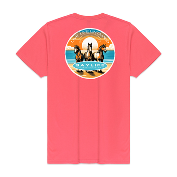 LIVE LIFE UNTAMED HORSE COUNTRY SERIES PREMIUM SHORT SLEEVE SHIRT