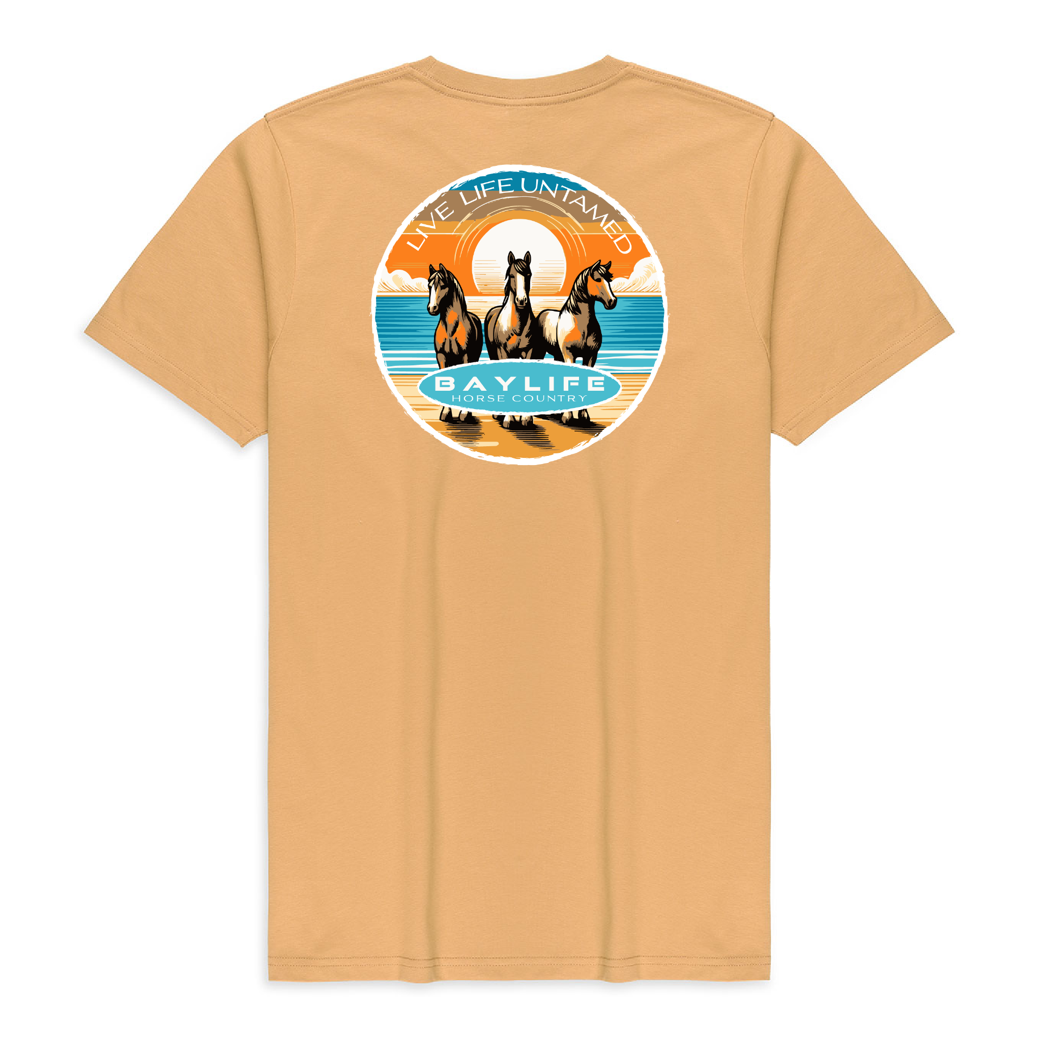 LIVE LIFE UNTAMED HORSE COUNTRY SERIES PREMIUM SHORT SLEEVE SHIRT