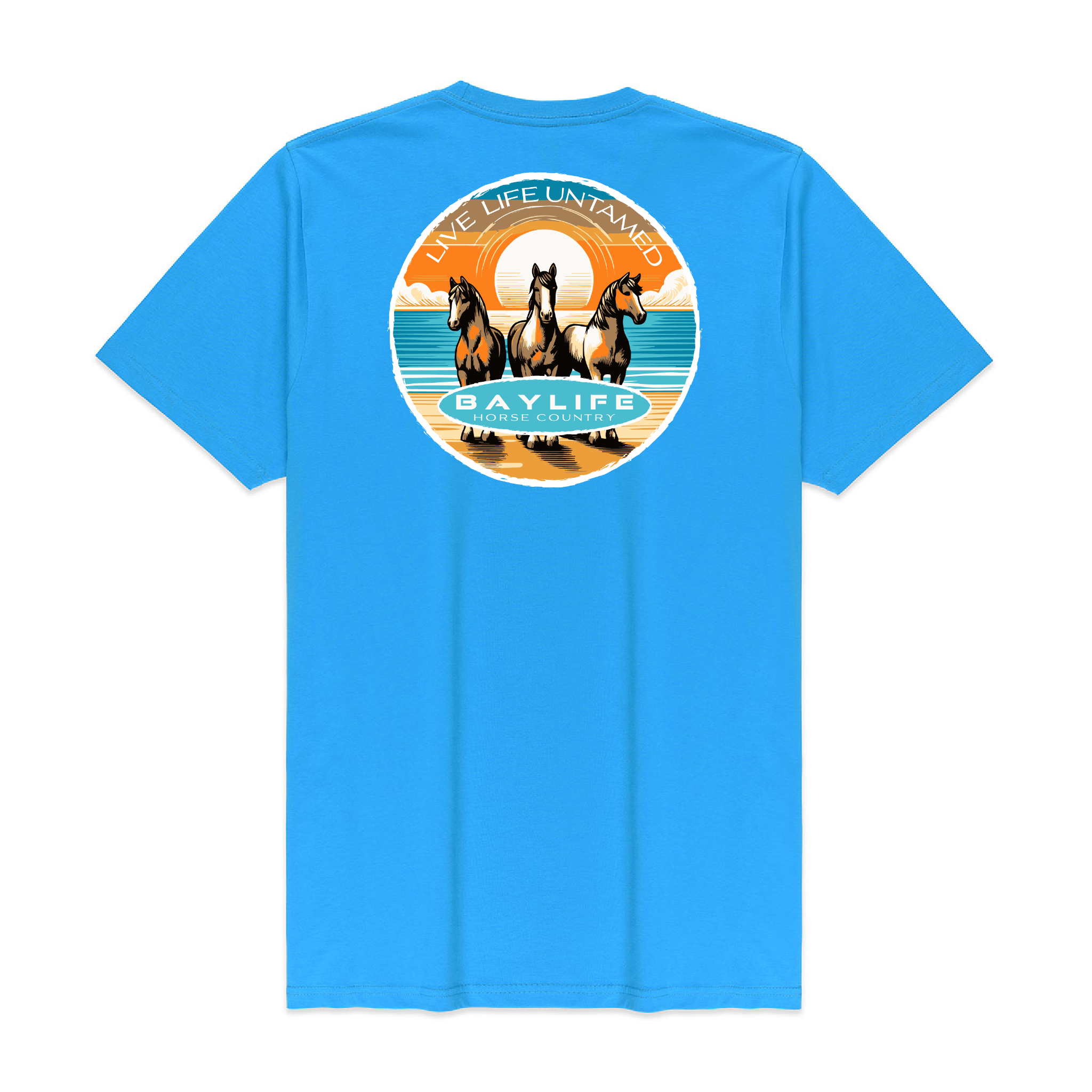 LIVE LIFE UNTAMED HORSE COUNTRY SERIES PREMIUM SHORT SLEEVE SHIRT