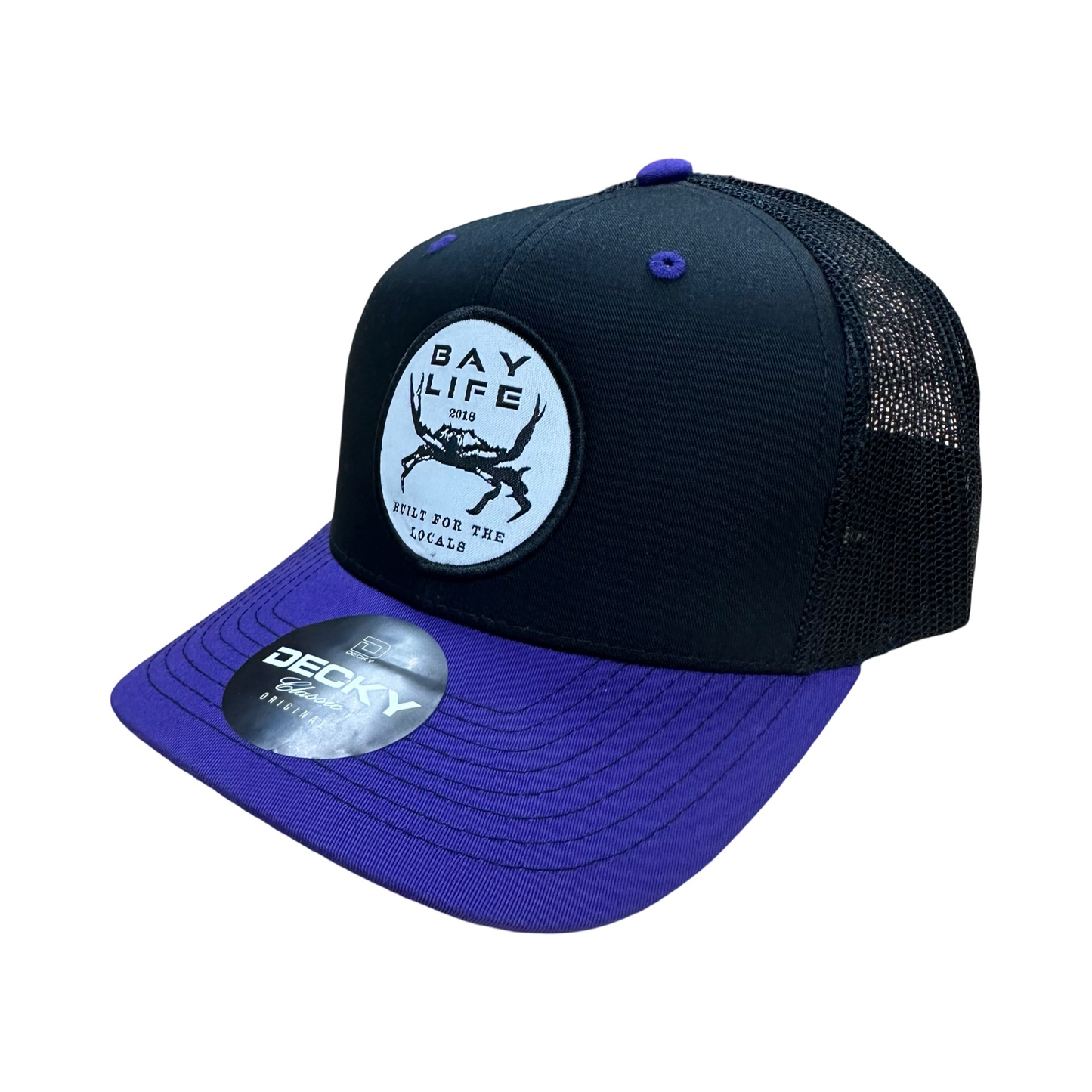 Locals Crab | Ravens Purple/Black Mesh Hat - Decky
