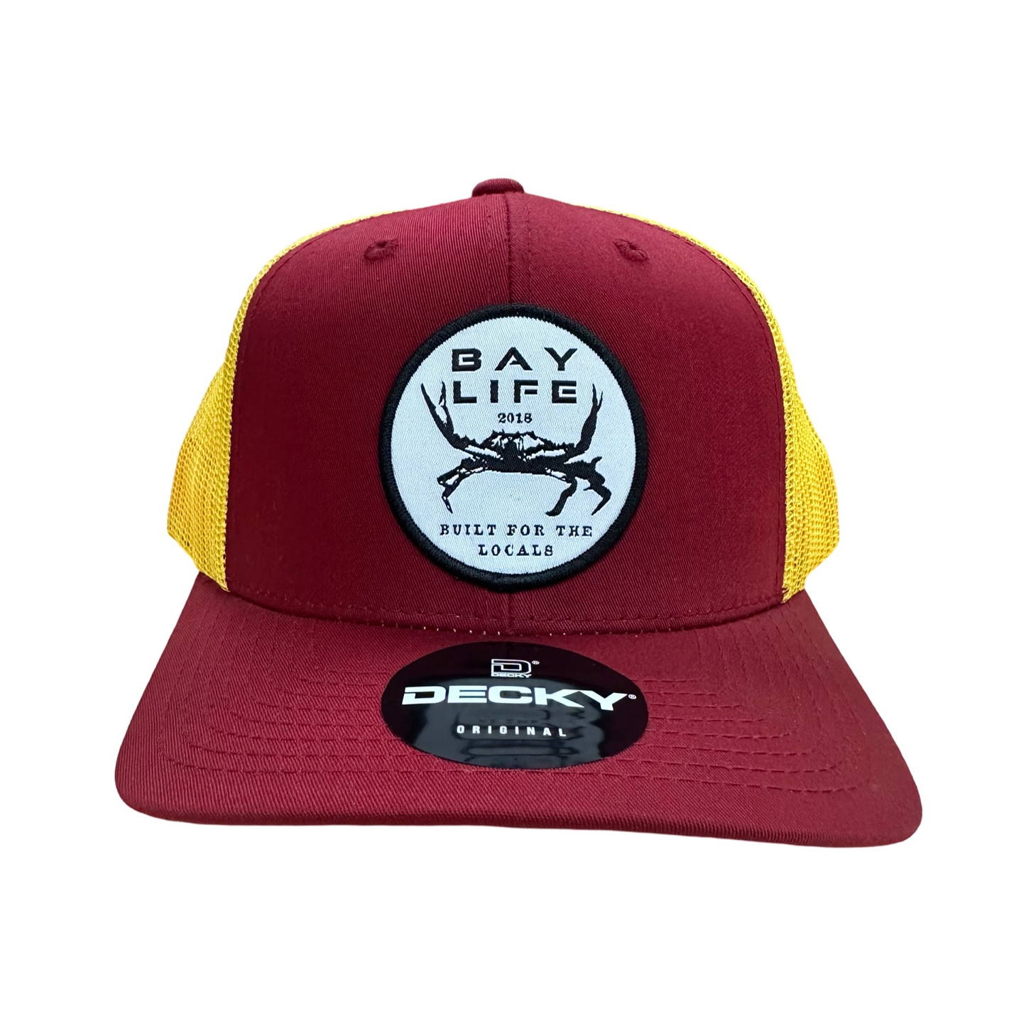Locals Crab | Commanders Maroon/Gold Mesh Hat - Decky