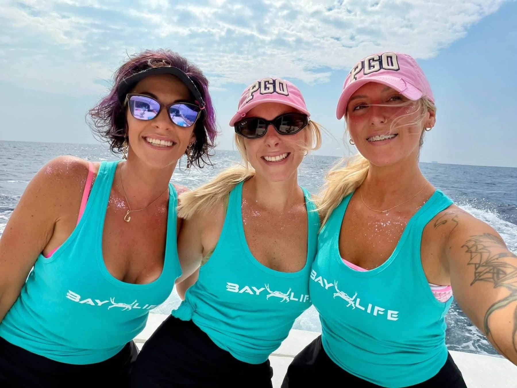 BAY LIFE CRAB LADIES RACERBACK TANK